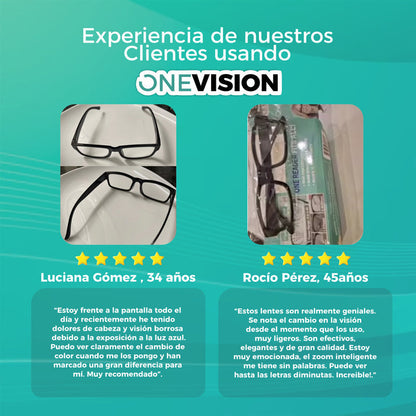 OneVision® Lentes Inteligentes Autoajustables y Multifocales